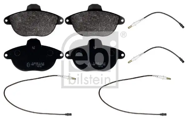 Jeu de 4 plaquettes de frein à disque FEBI BILSTEIN 116037