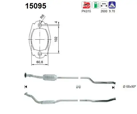Catalyseur AS  15095