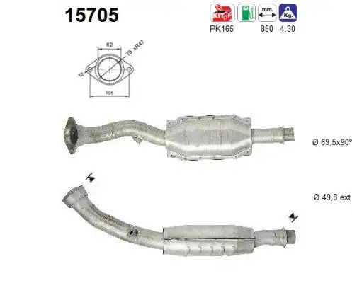Catalyseur AS  15705