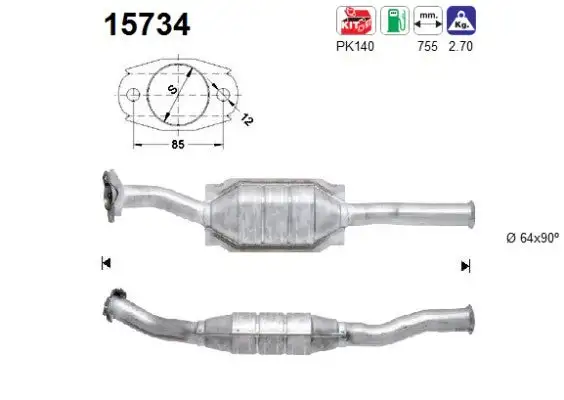 Catalyseur AS  15734