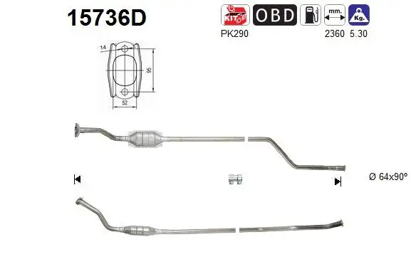 Catalyseur AS  15736D