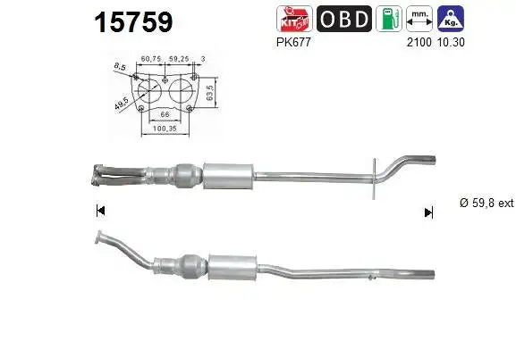 Catalyseur AS  15759