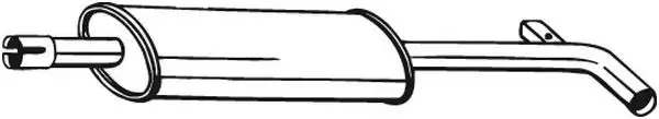 Silencieux central BOSAL 200-021