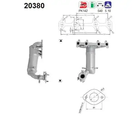 Catalyseur AS  20380