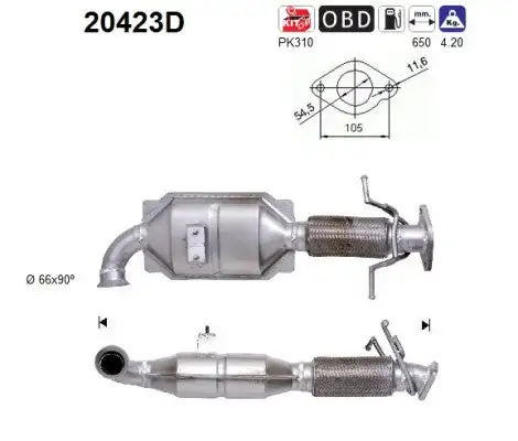 Catalyseur AS  20423D