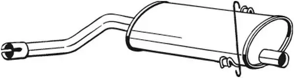 Silencieux central BOSAL 215-761