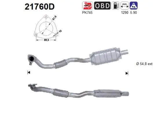 Catalyseur AS  21760D