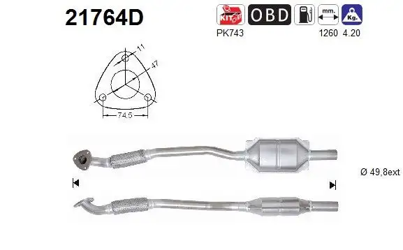Catalyseur AS  21764D