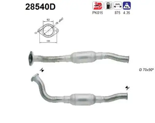 Catalyseur AS  28540D