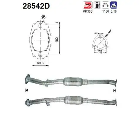 Catalyseur AS  28542D