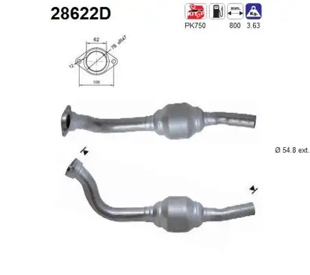 Catalyseur AS  28622D