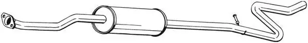 Silencieux central BOSAL 286-493