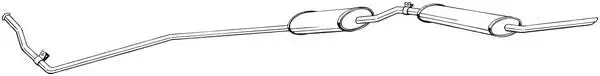 Silencieux central BOSAL 294-461
