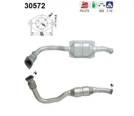 Catalyseur AS  30572