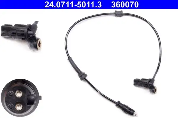 Capteur, vitesse de roue ATE 24.0711-5011.3