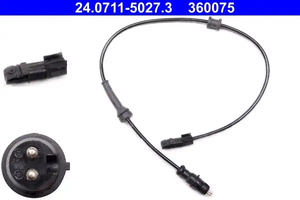 Capteur, vitesse de roue ATE 24.0711-5027.3