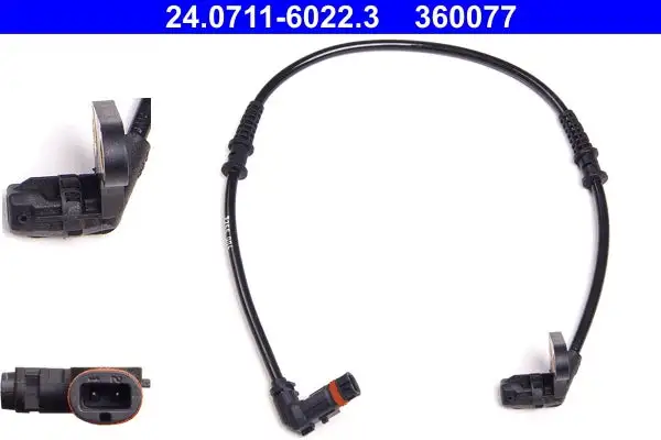 Capteur, vitesse de roue ATE 24.0711-6022.3