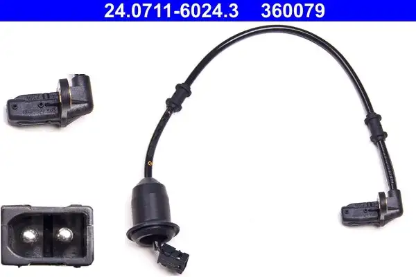 Capteur, vitesse de roue ATE 24.0711-6024.3