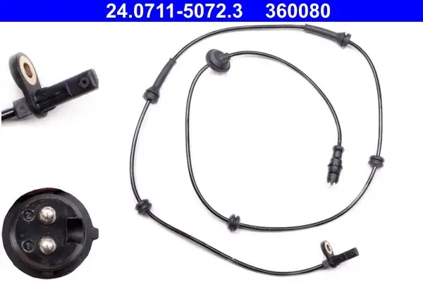 Capteur, vitesse de roue ATE 24.0711-5072.3
