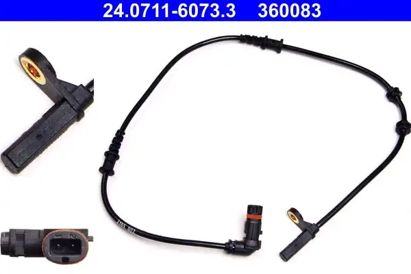 Capteur, vitesse de roue ATE 24.0711-6073.3
