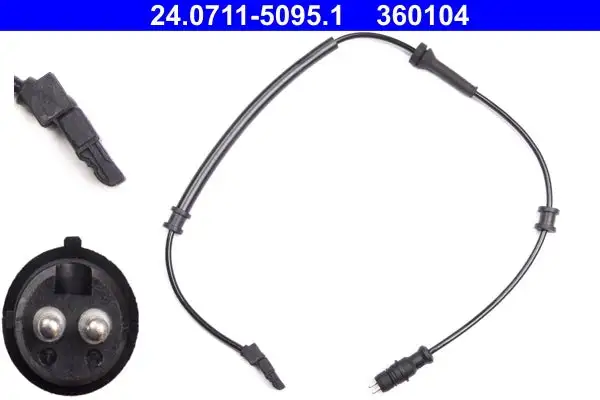Capteur, vitesse de roue ATE 24.0711-5095.1