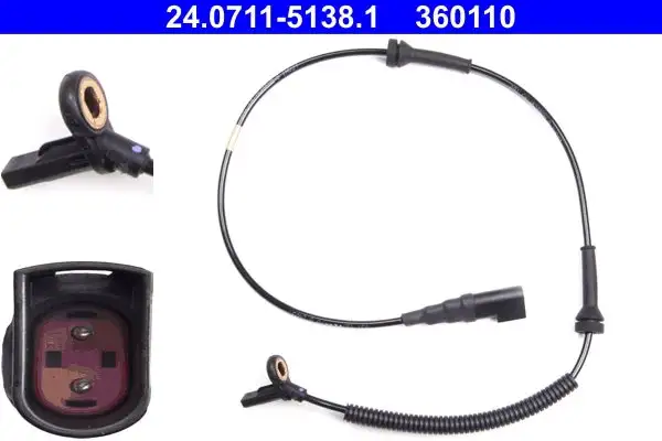 Capteur, vitesse de roue ATE 24.0711-5138.1