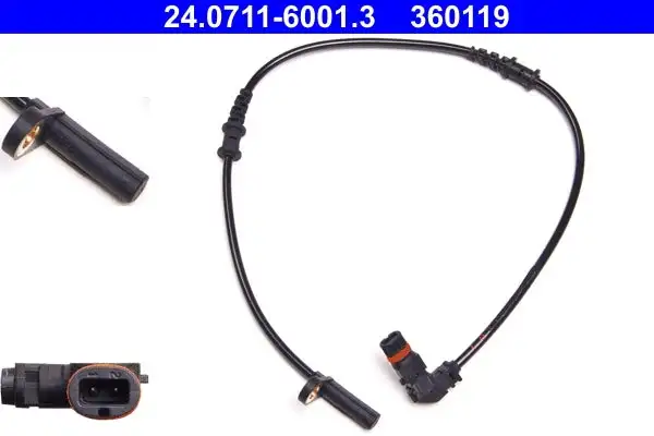 Capteur, vitesse de roue ATE 24.0711-6001.3