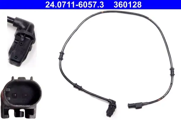 Capteur, vitesse de roue ATE 24.0711-6057.3