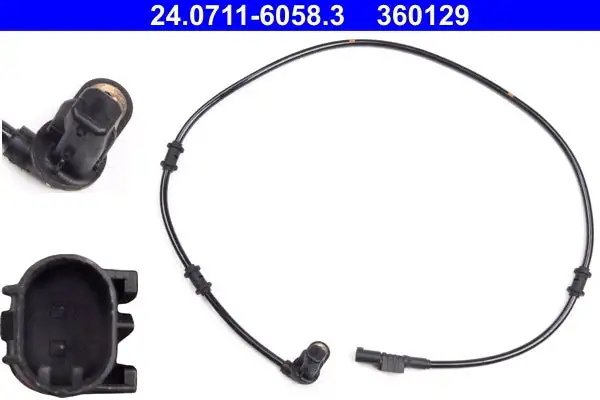 Capteur, vitesse de roue ATE 24.0711-6058.3