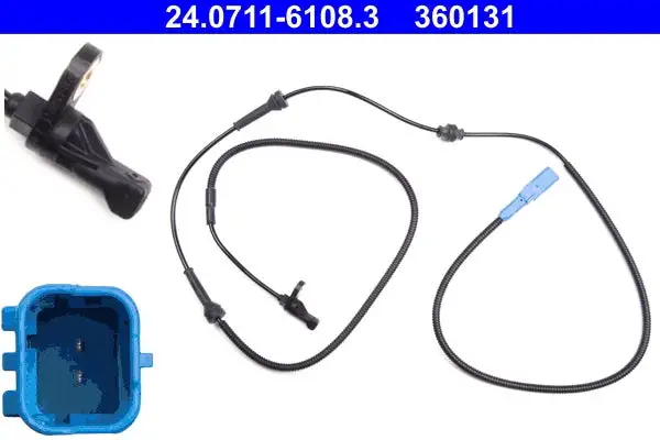 Capteur, vitesse de roue ATE 24.0711-6108.3