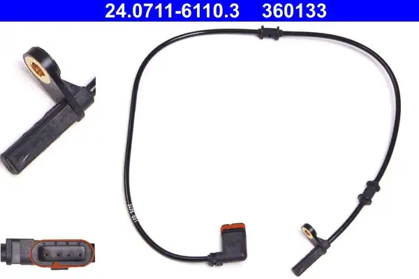 Capteur, vitesse de roue ATE 24.0711-6110.3