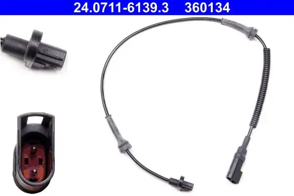 Capteur, vitesse de roue ATE 24.0711-6139.3