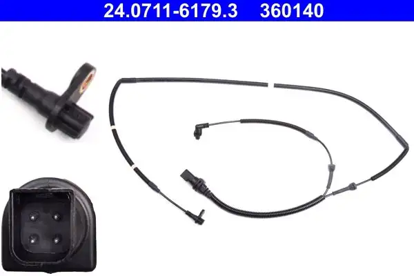 Capteur, vitesse de roue ATE 24.0711-6179.3