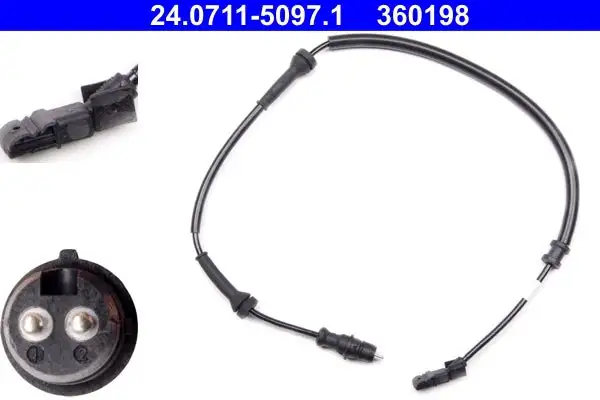 Capteur, vitesse de roue ATE 24.0711-5097.1