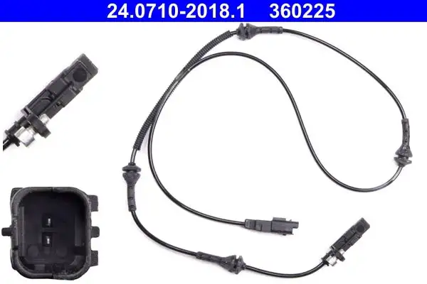 Capteur, vitesse de roue ATE 24.0710-2018.1