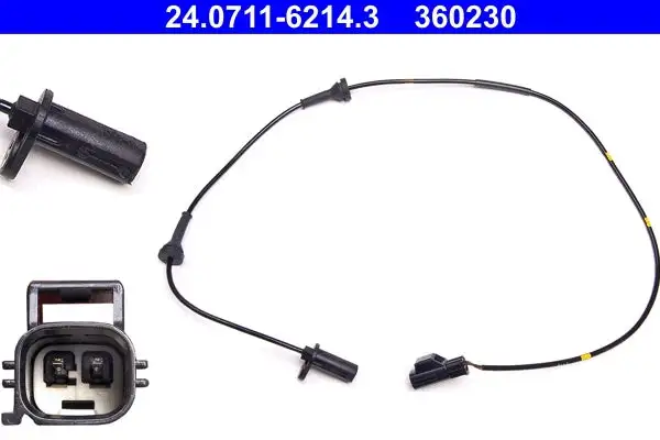 Capteur, vitesse de roue ATE 24.0711-6214.3