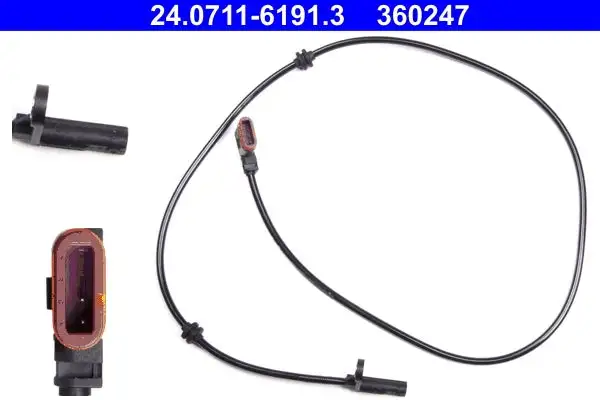 Capteur, vitesse de roue ATE 24.0711-6191.3