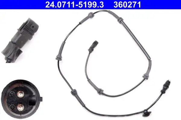 Capteur, vitesse de roue ATE 24.0711-5199.3