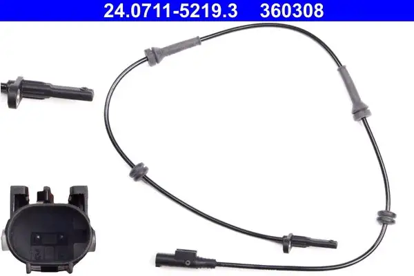Capteur, vitesse de roue ATE 24.0711-5219.3