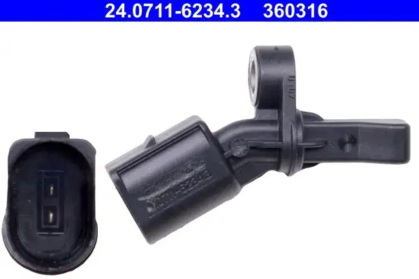 Capteur, vitesse de roue ATE 24.0711-6234.3