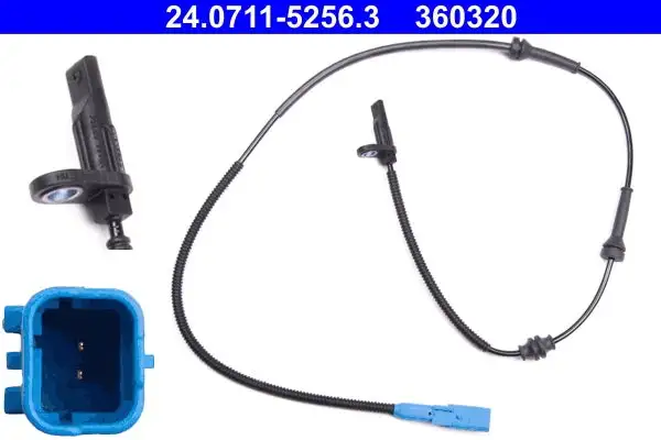 Capteur, vitesse de roue ATE 24.0711-5256.3