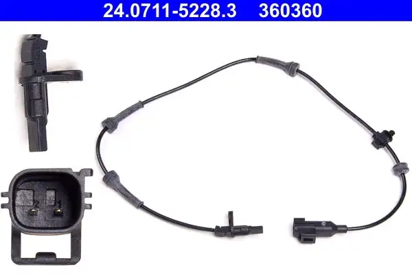 Capteur, vitesse de roue ATE 24.0711-5228.3