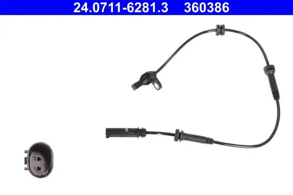 Capteur, vitesse de roue ATE 24.0711-6281.3
