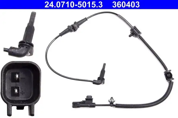 Capteur, vitesse de roue ATE 24.0710-5015.3