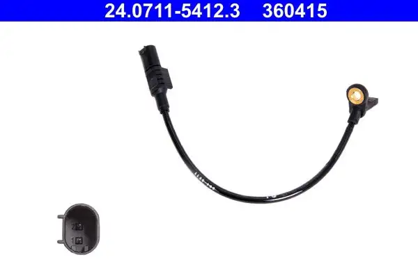 Capteur, vitesse de roue ATE 24.0711-5412.3