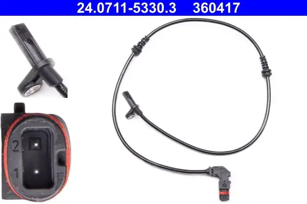 Capteur, vitesse de roue ATE 24.0711-5330.3