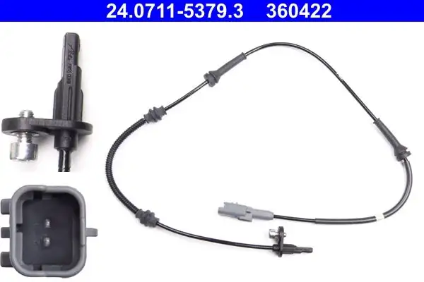Capteur, vitesse de roue ATE 24.0711-5379.3