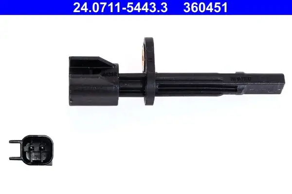 Capteur, vitesse de roue ATE 24.0711-5443.3