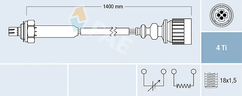 Sonde lambda FAE 77186