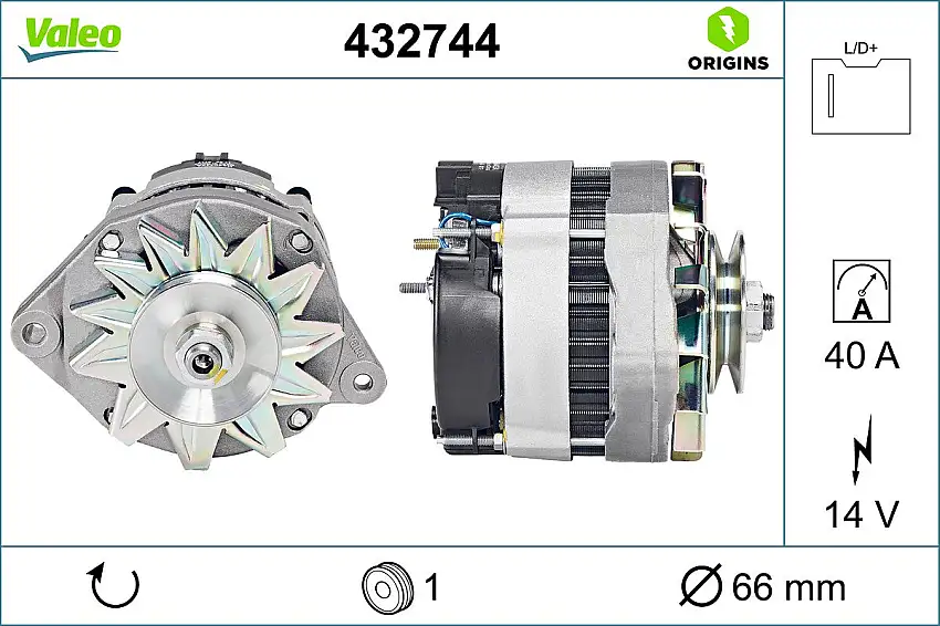 Alternateur VALEO 432744